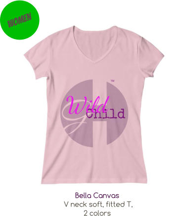 Women Bella Canvas  V neck soft, fitted T,  2 colors